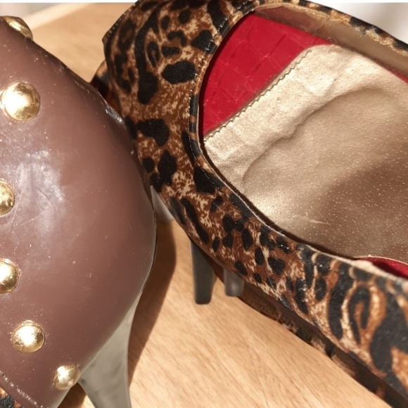 Veda Soul Animal Print  5in Heels - Picture 2 of 3